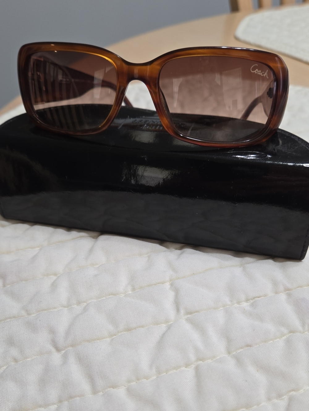 Coach Women’s Brown Gradient Oversized Sunglasses
